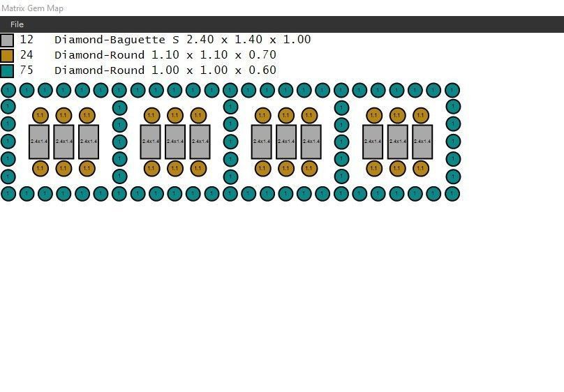 Pack of baguette rings 56-MWC 3D print model_17