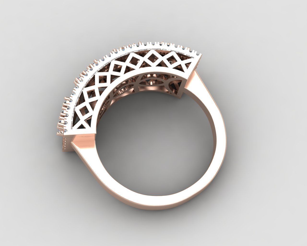 Pack of baguette rings 56-MWC 3D print model_8