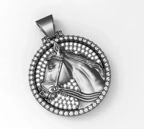 Stone Horse Pendant