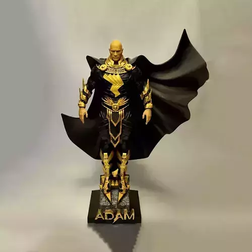 Black Adam Solid 3D Model Ready to Print STL