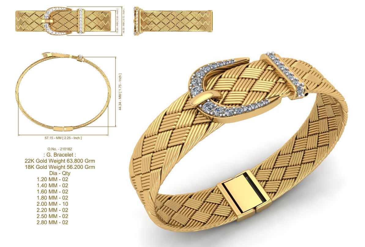 Bracelet - Jewlery 3D print model_5