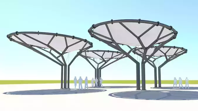 Tensile Membrane Structure 3D model