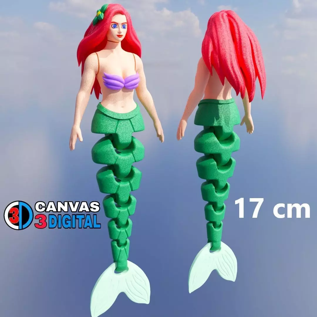 ARIEL MERMAID TOY  3D print model_0