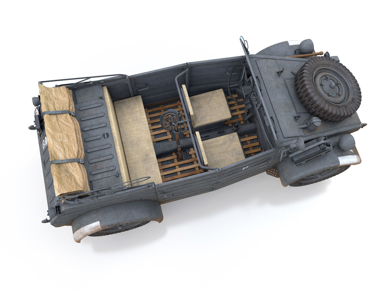 VW - Typ 82 - Kubelwagen - PzGrenDiv Grossdeutschland 3D model_9