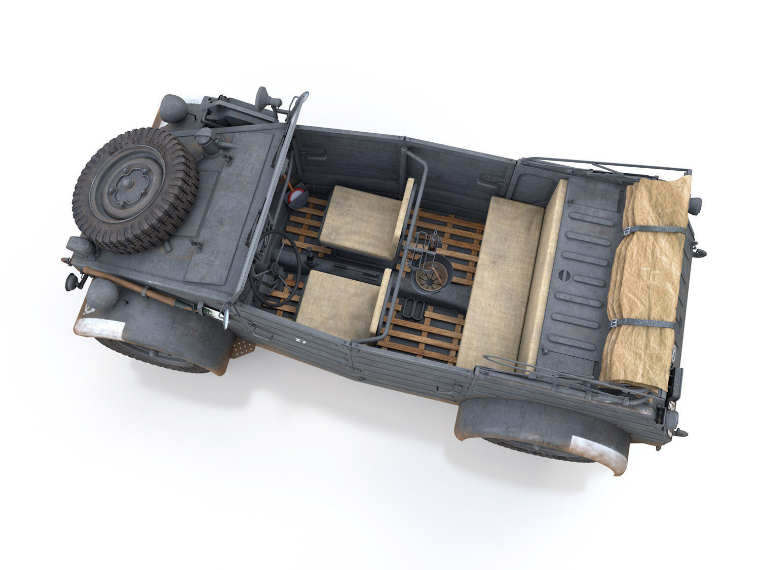 VW - Typ 82 - Kubelwagen - PzGrenDiv Grossdeutschland 3D model_10