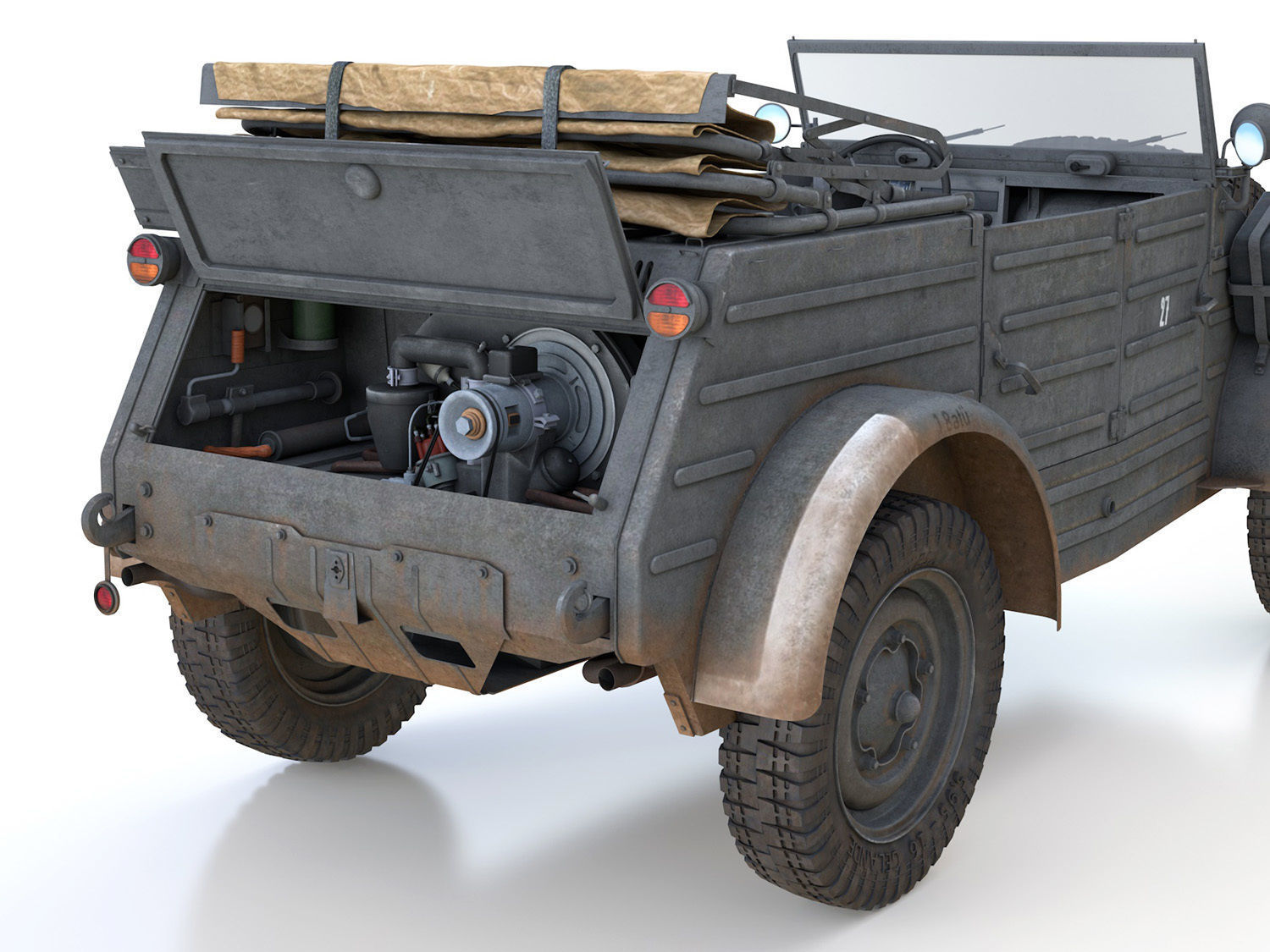VW - Typ 82 - Kubelwagen - PzGrenDiv Grossdeutschland 3D model_12