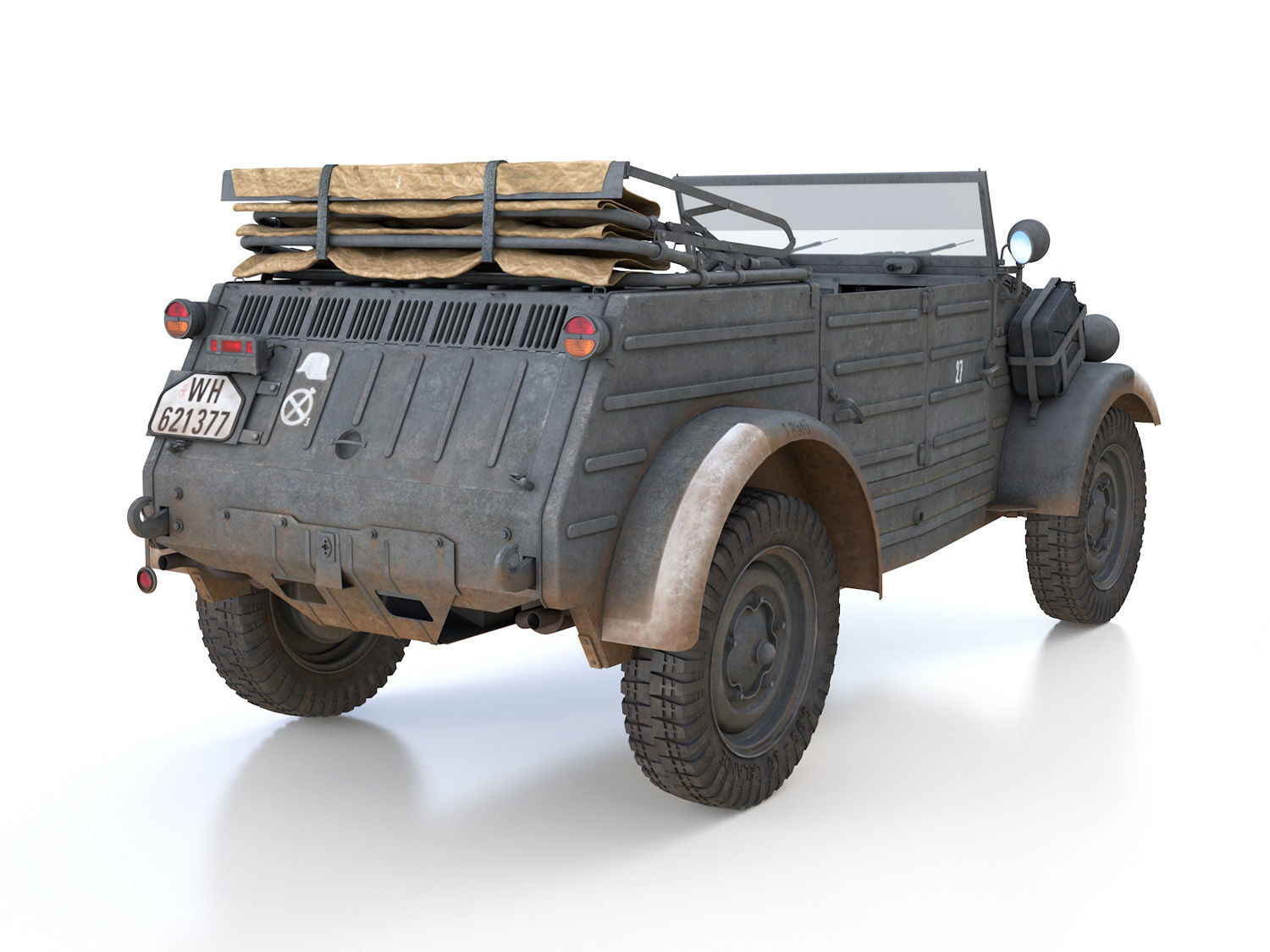 VW - Typ 82 - Kubelwagen - PzGrenDiv Grossdeutschland 3D model_5