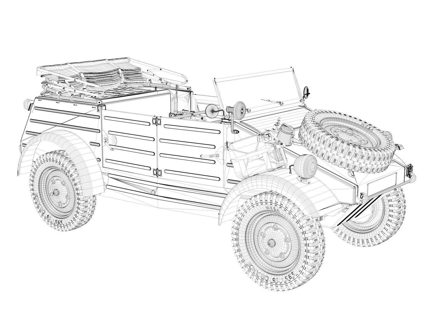 VW - Typ 82 - Kubelwagen - PzGrenDiv Grossdeutschland 3D model_18