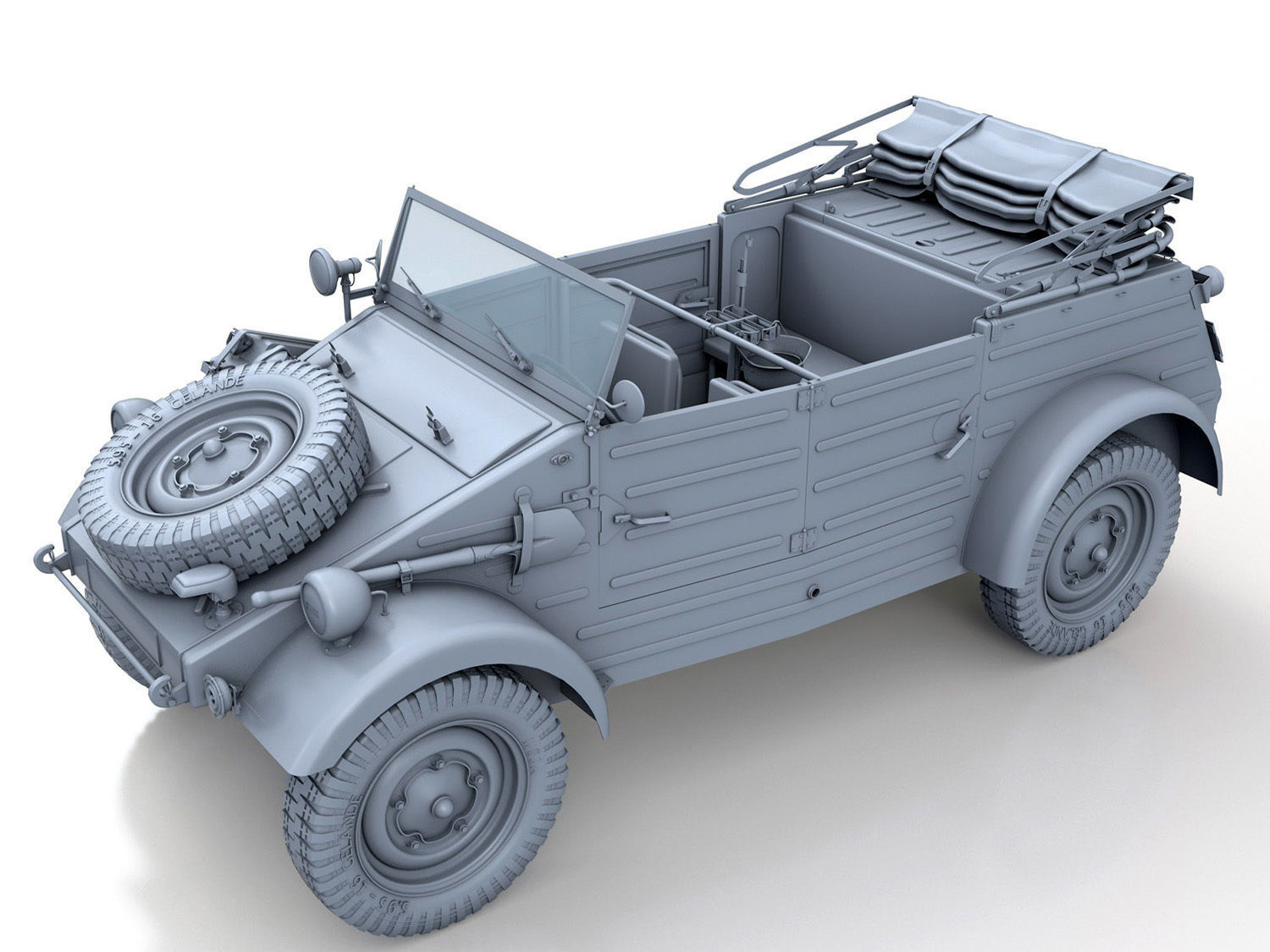 VW - Typ 82 - Kubelwagen - PzGrenDiv Grossdeutschland 3D model_17