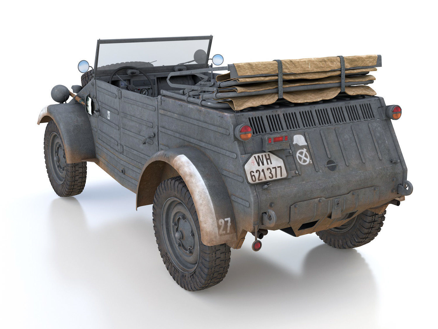 VW - Typ 82 - Kubelwagen - PzGrenDiv Grossdeutschland 3D model_4