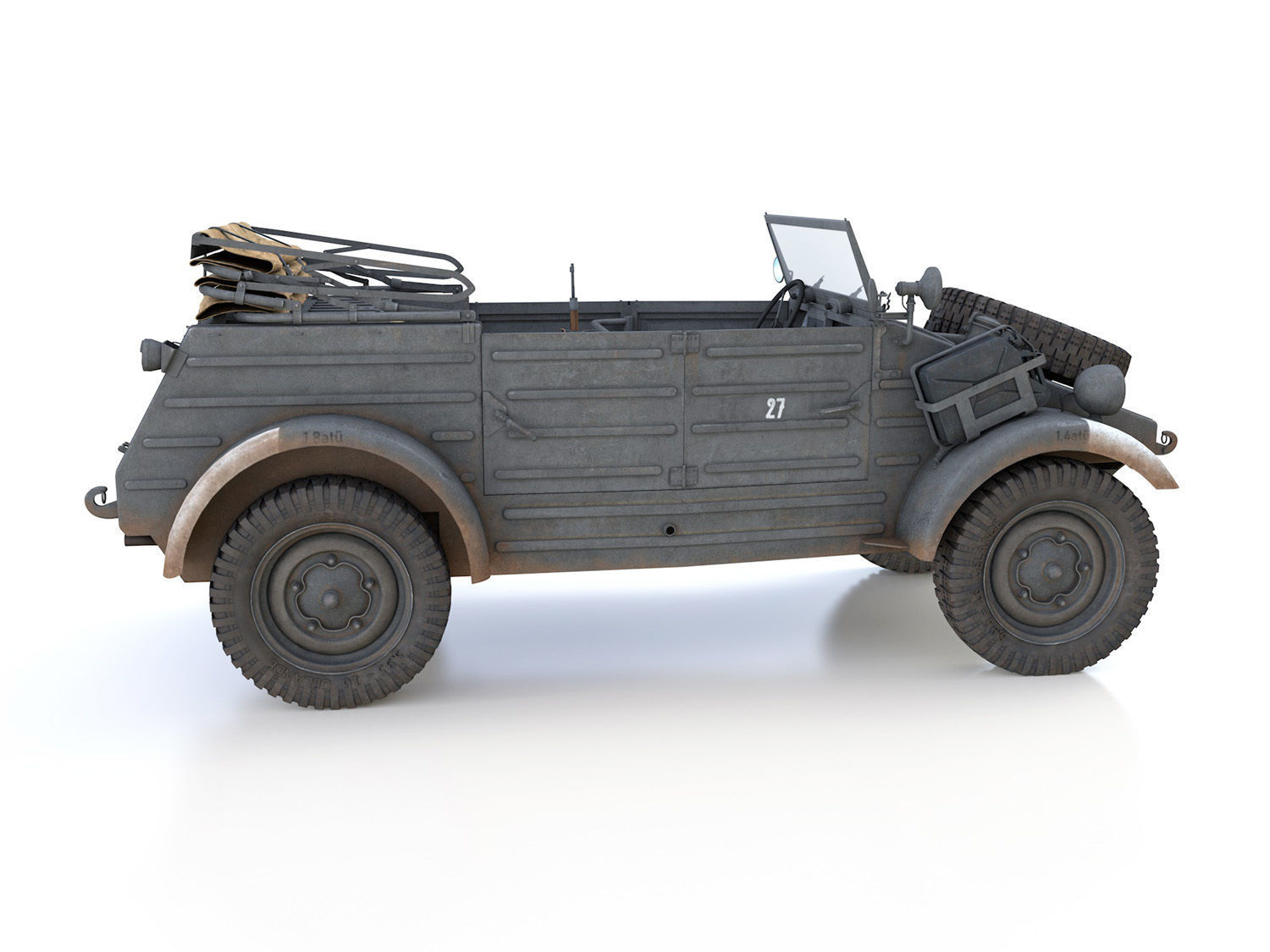 VW - Typ 82 - Kubelwagen - PzGrenDiv Grossdeutschland 3D model_7