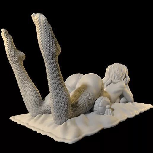 naked lady 3D print model_2