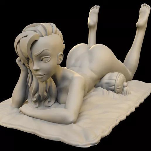 naked lady 3D print model_4