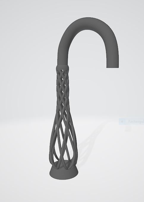 modern kitchen tap  3D print model_1
