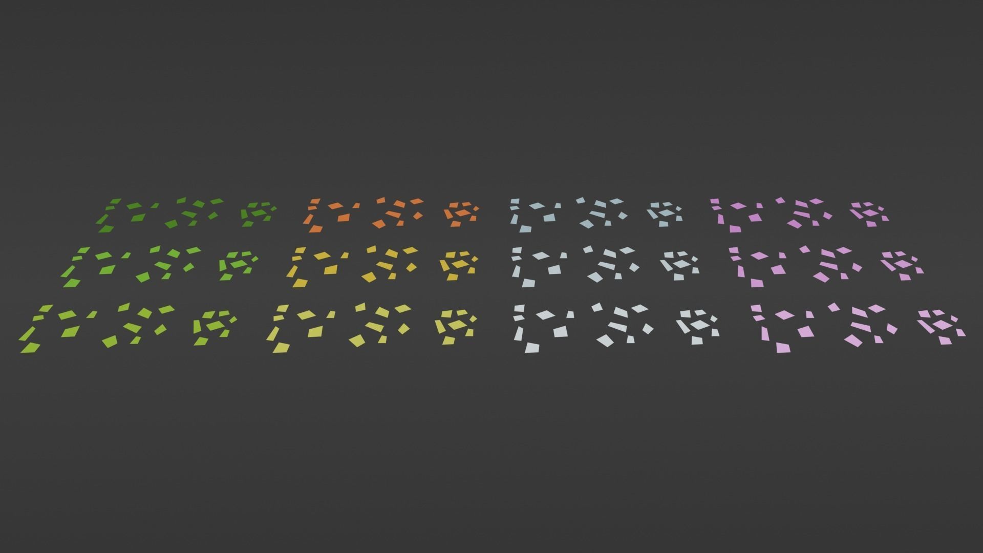 lowLY Poly Cartoon Seasons Nature Low-poly 3D model_1