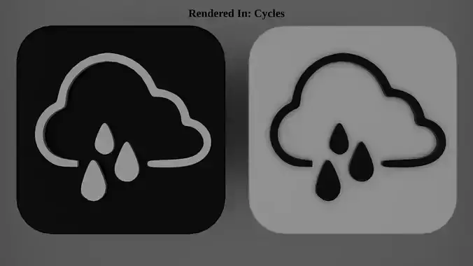 Weather Icon 04 Black White edition