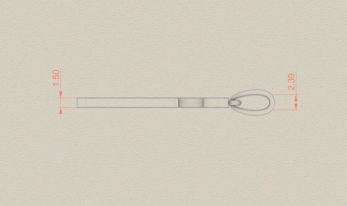 Model 960 I Zombie Initial Letter Alphabet Pendant 3D print model_7