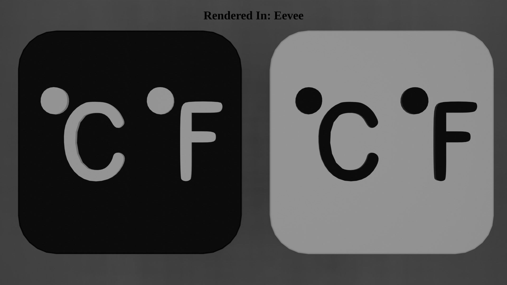 Weather Icon 12 Black White edition Low-poly 3D model_4