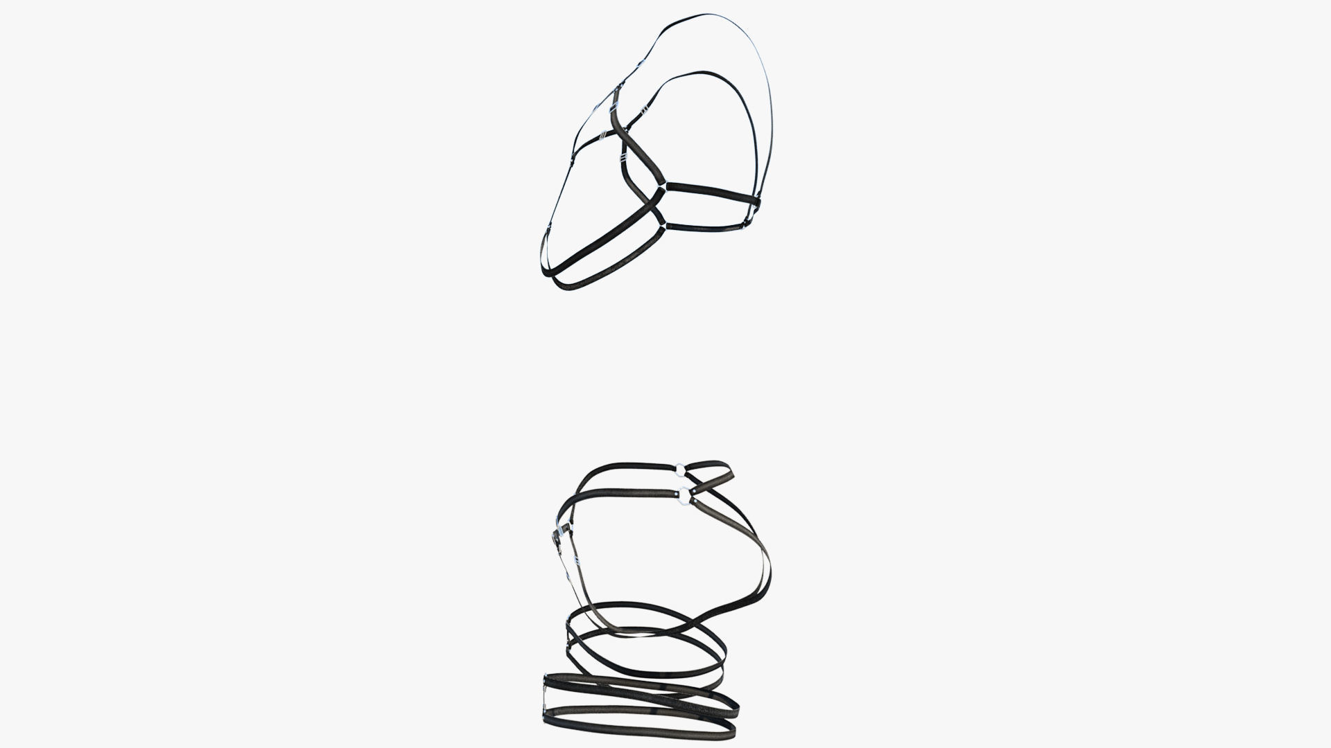 Body Harness Low-poly 3D model_2