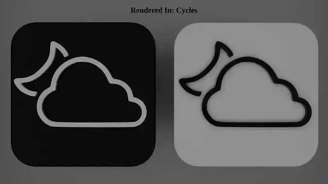 Weather Icon 15 Black White edition