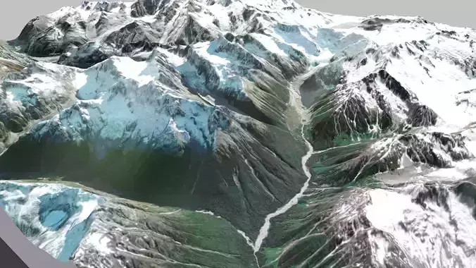 Mountain landcsape  Franklin Glacier Complex 