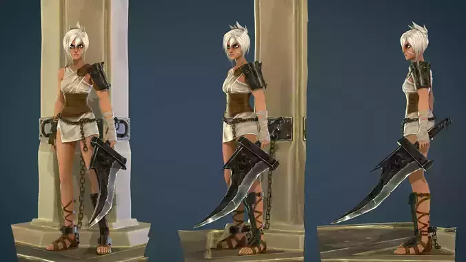 Riven Arcane style Low-poly 3D model