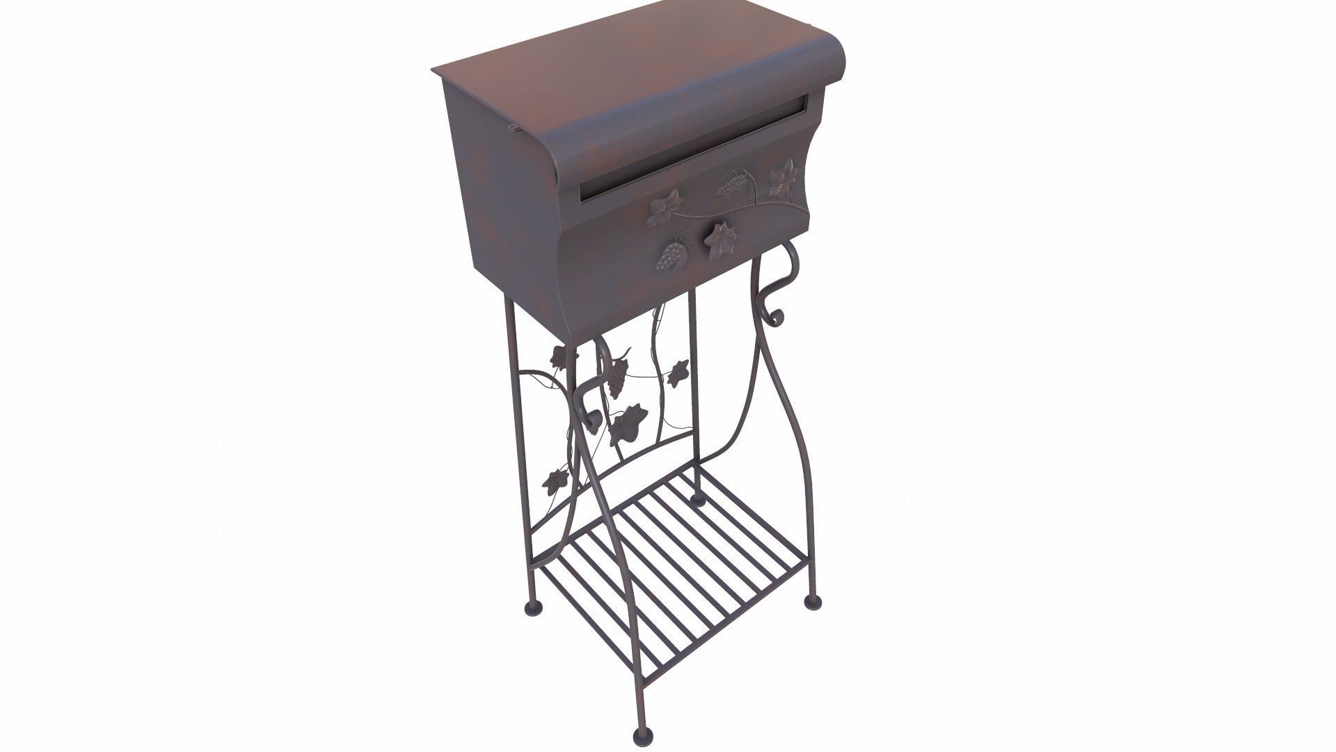 Delivery Box Mail Box 3D model_14