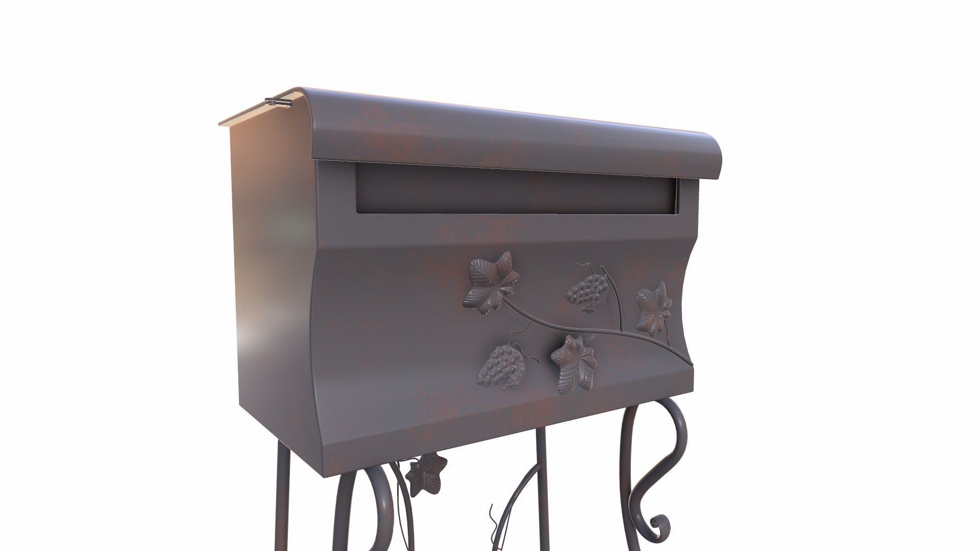 Delivery Box Mail Box 3D model_9