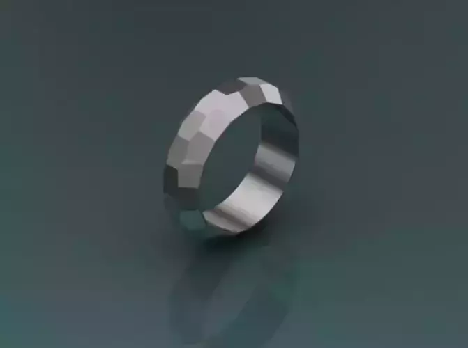 FACET RINGS 3D print model