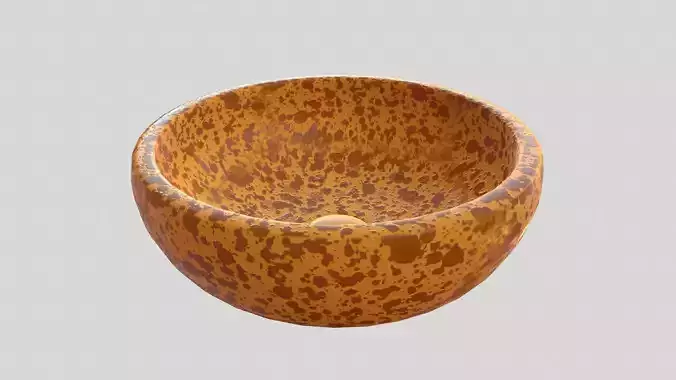 Round Brown Bowl