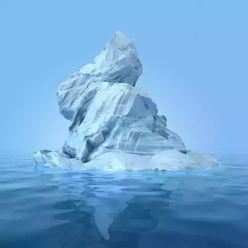 Iceberg 3 floating in water