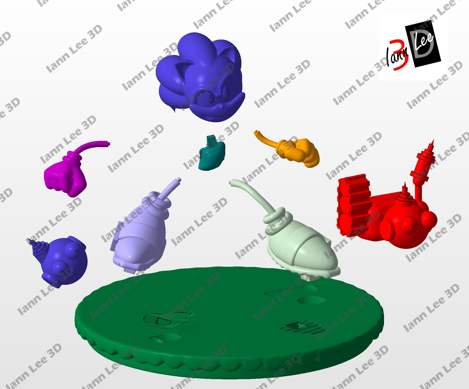 Sonic the Hedgehog Puercoespin Erizo 3D print model_1