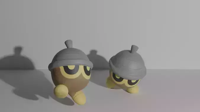 Seedot in 2 poses 3D print model