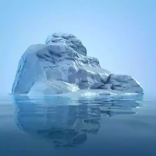 Iceberg 4 floating in water 3D model