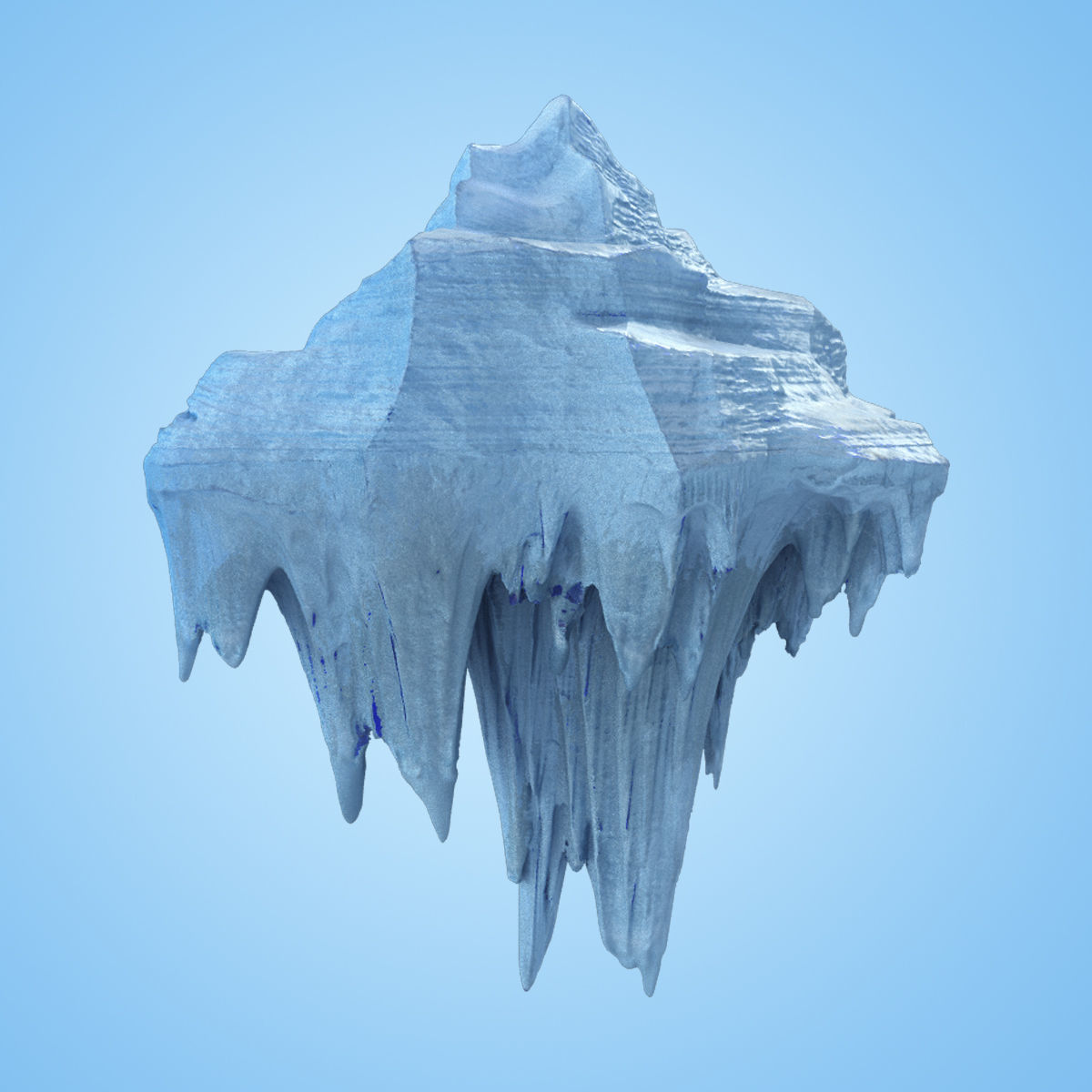 Iceberg 5 floating in ocean 3D model_5