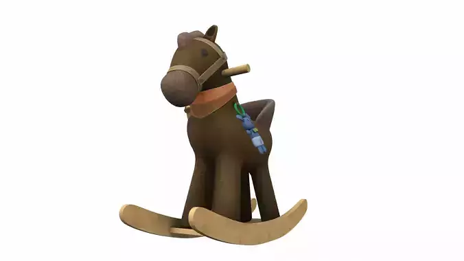 Plush rocking horse