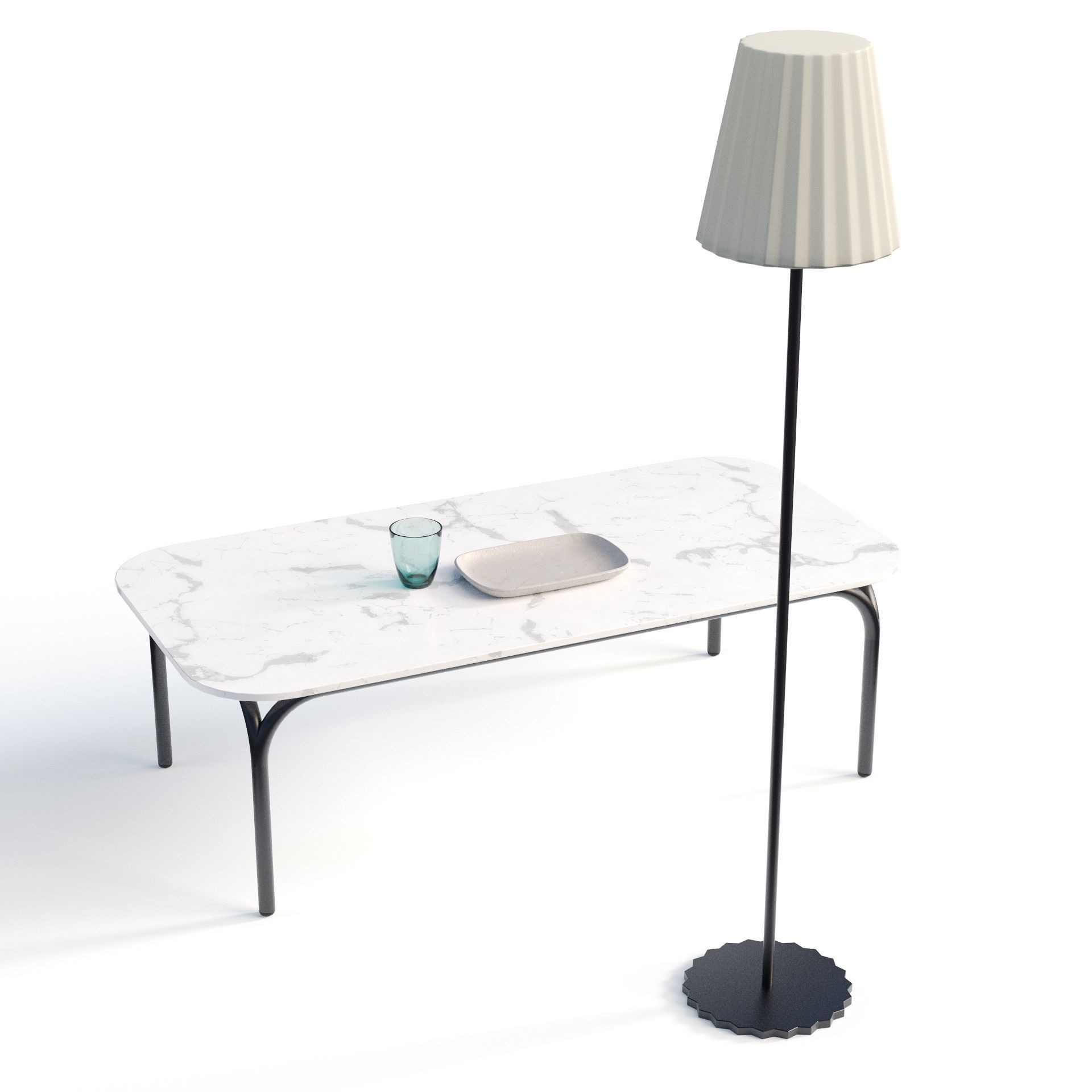 Capa Table and Lamp 3D model 3D model_3