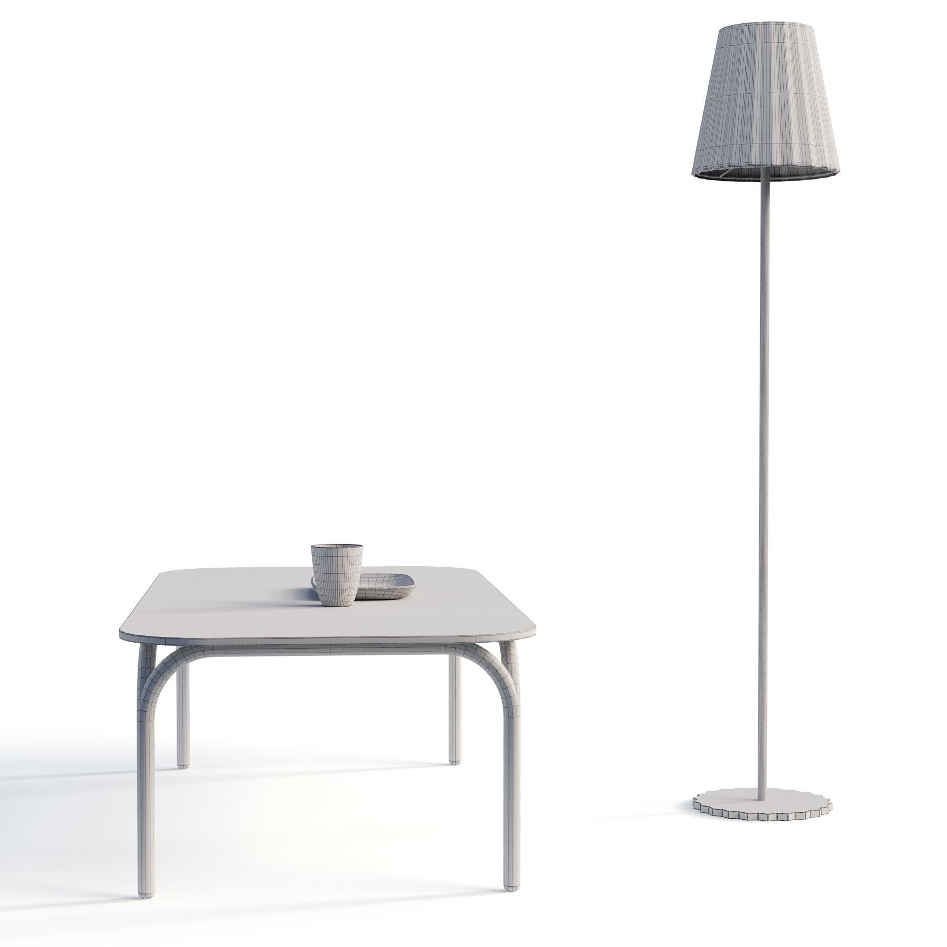 Capa Table and Lamp 3D model 3D model_7