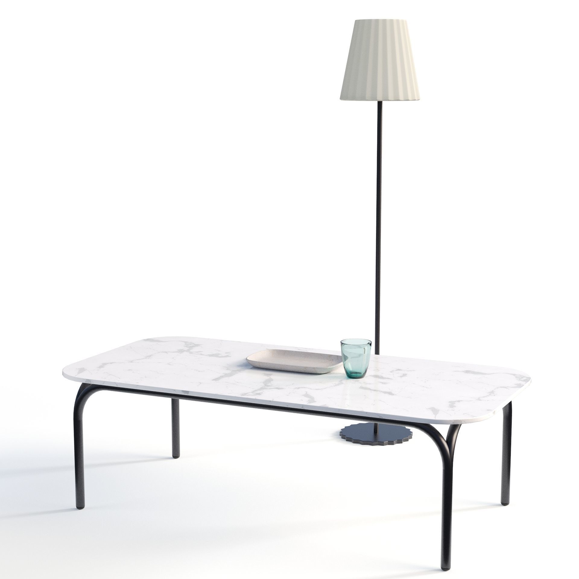 Capa Table and Lamp 3D model 3D model_2