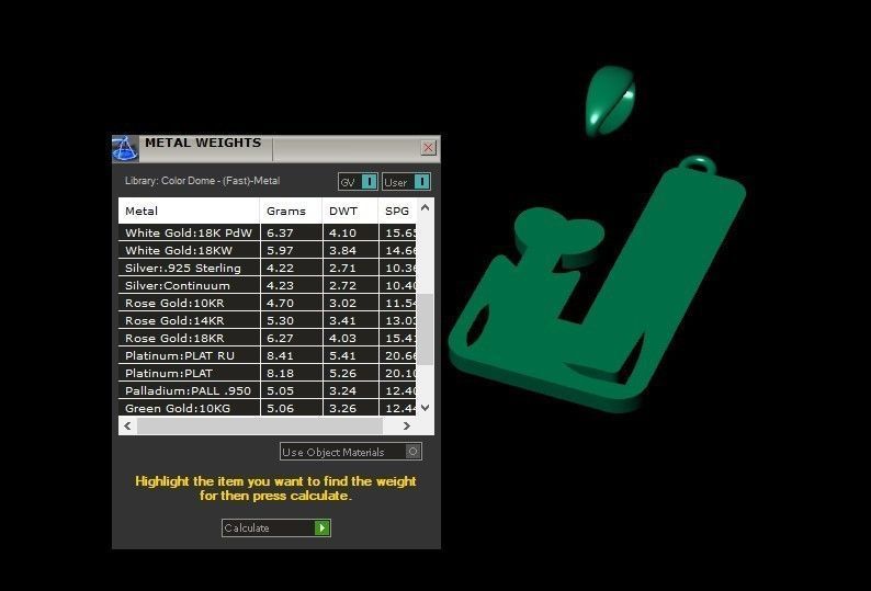 Model 961 J Zombie Initial Letter Alphabet Pendant 3D print model_10