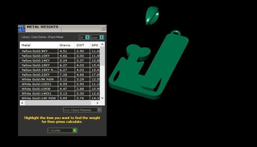 Model 961 J Zombie Initial Letter Alphabet Pendant 3D print model_11