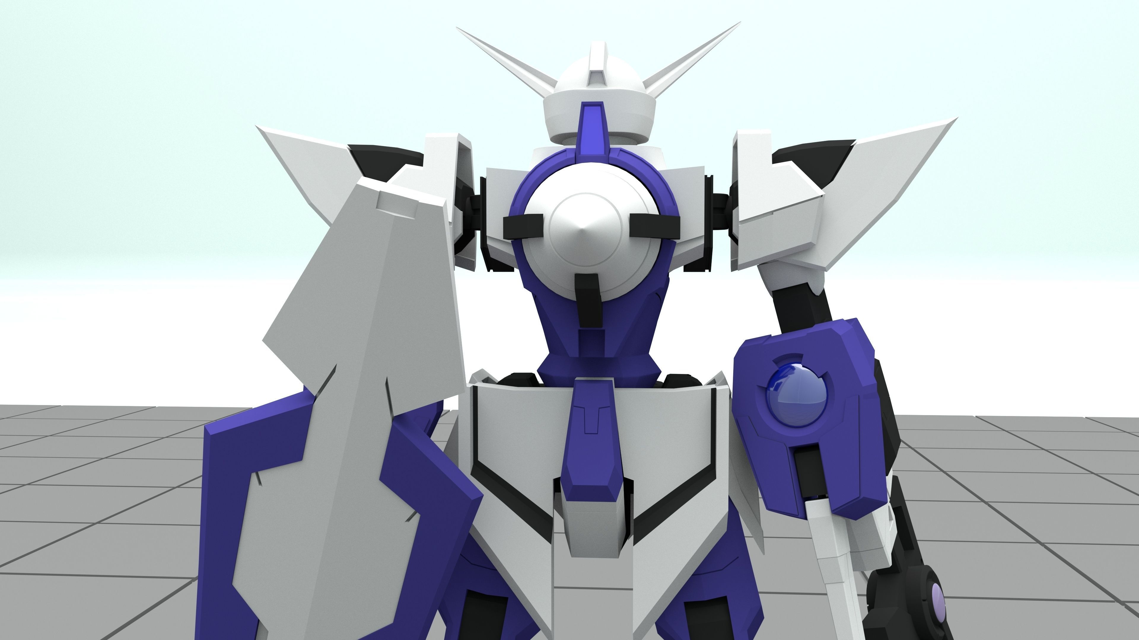 CB-001 1 Gundam 3D model_2