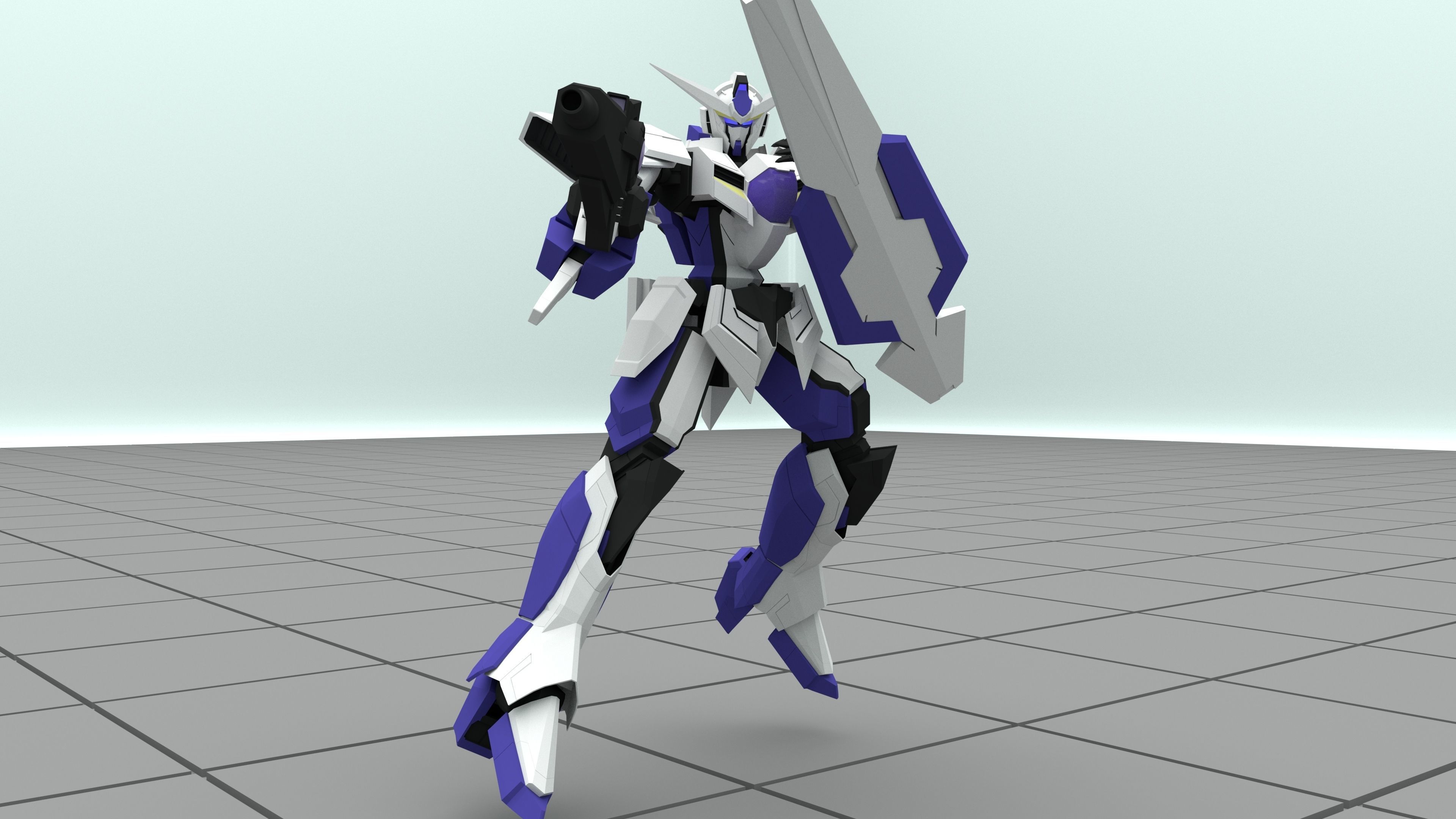 CB-001 1 Gundam 3D model_4