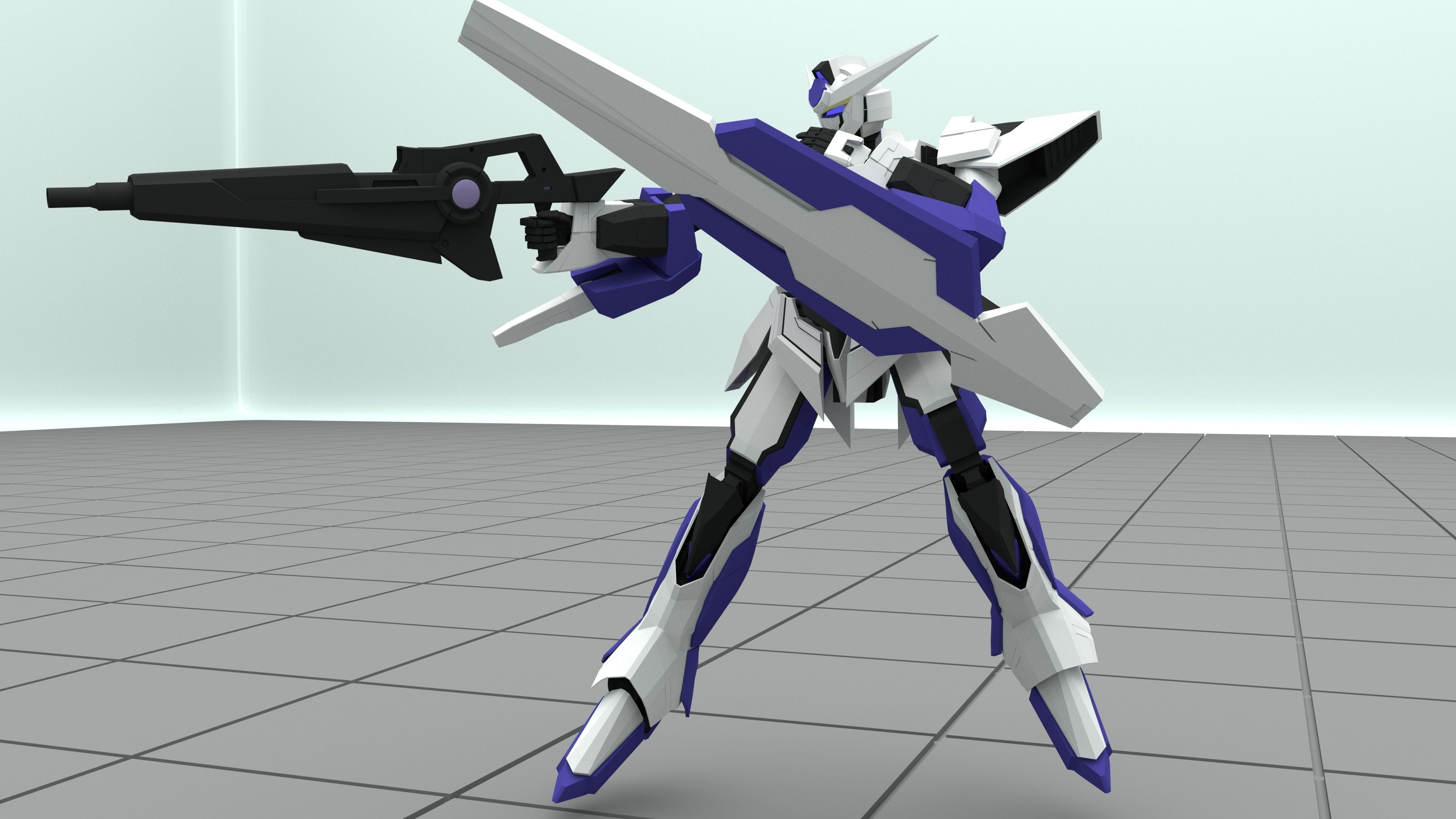 CB-001 1 Gundam 3D model_3
