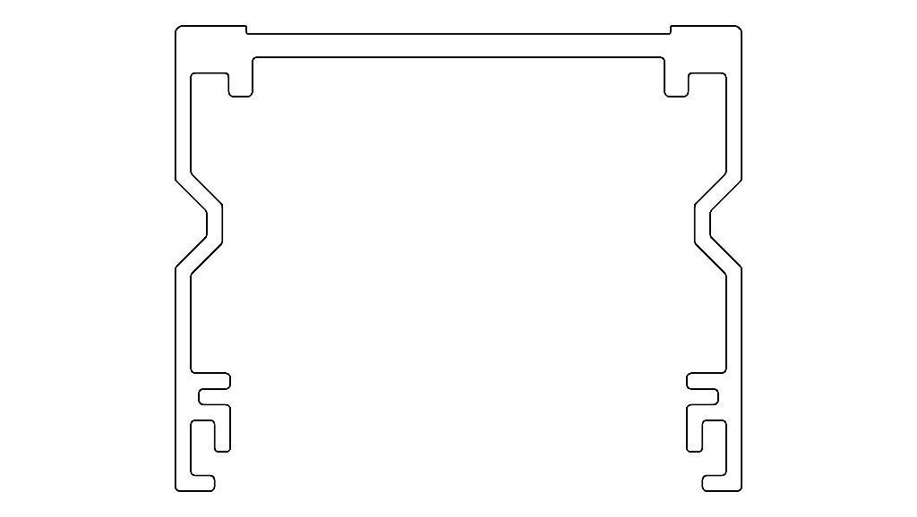 Extruded Aluminium Profile Enclosures Set for e-Compon Low-poly 3D model_34