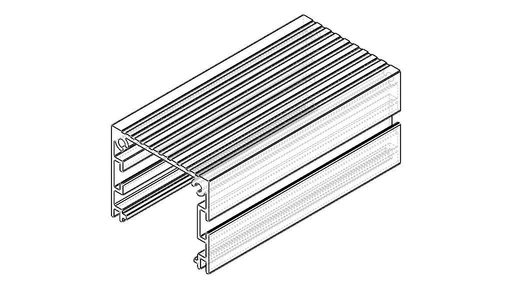 Extruded Aluminium Profile Enclosures Set for e-Compon Low-poly 3D model_14
