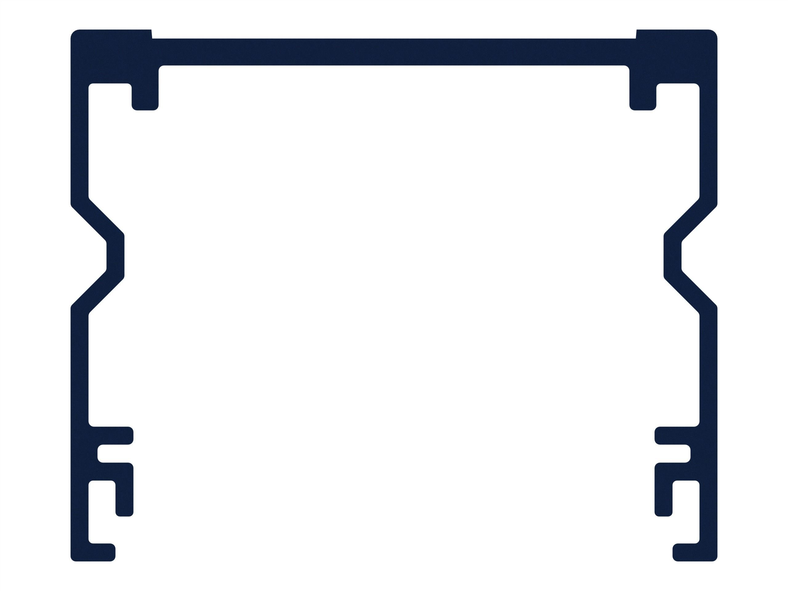 Extruded Aluminium Profile Enclosures Set for e-Compon Low-poly 3D model_32