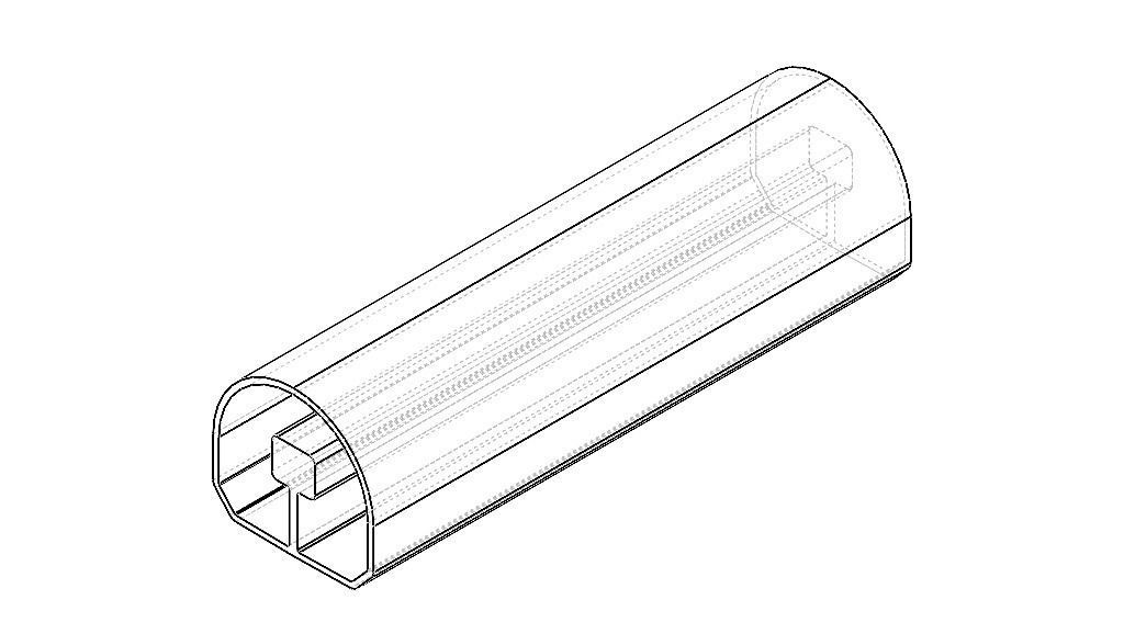 Extruded Aluminium Profile Enclosures Set for e-Compon Low-poly 3D model_9