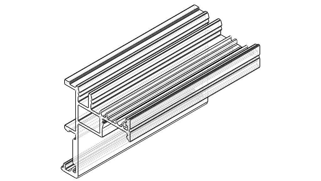 Extruded Aluminium Profile Enclosures Set for e-Compon Low-poly 3D model_19