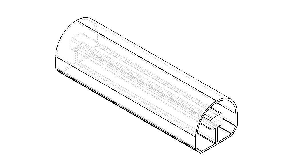 Extruded Aluminium Profile Enclosures Set for e-Compon Low-poly 3D model_11